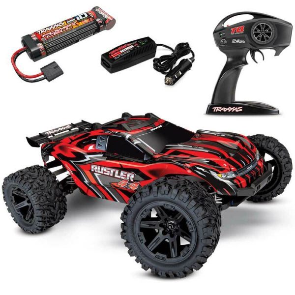 Traxxas Rustler 4x4 Brushed RTR Stadium Truck mit Akku und Schnellladegerät - Image 2