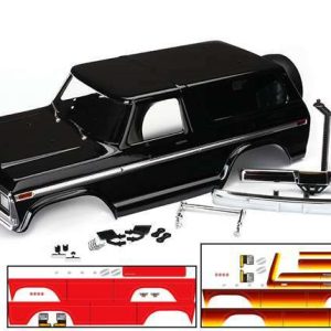 Traxxas Ford Bronco, komplett lackierte Karosserie mit Stoßstangen und 2 Aufkleber-Farboptionen