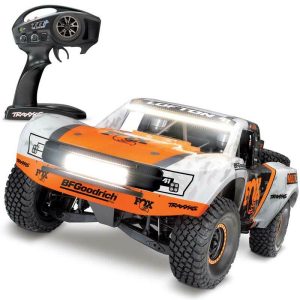 Traxxas Unlimited Desert Racer 4WD Brushless RTR RC Truck mit werkseitig installierten LED-Leuchten