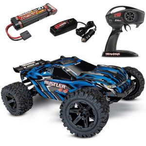 Traxxas Rustler 4x4 Brushed RTR Stadium Truck mit Akku und Schnellladegerät