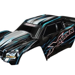 Traxxas X-Maxx Blau lackierte Karosserie mit Heckklappenschutz