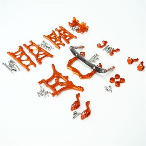 Gen3 RC Orange Aluminium Komplett-Upgrade-Kit Traxxas Rustler 2WD XL-5 & VXL