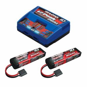 Traxxas 2990 EZ-Peak Doppelladegerät mit 2x 3S 5000 mAh LiPo-Akku-Komplettladegerät